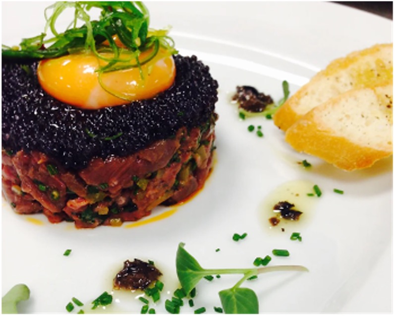 Australian sticky date pudding with toffee sauce at Downunder restaurant Lisbon