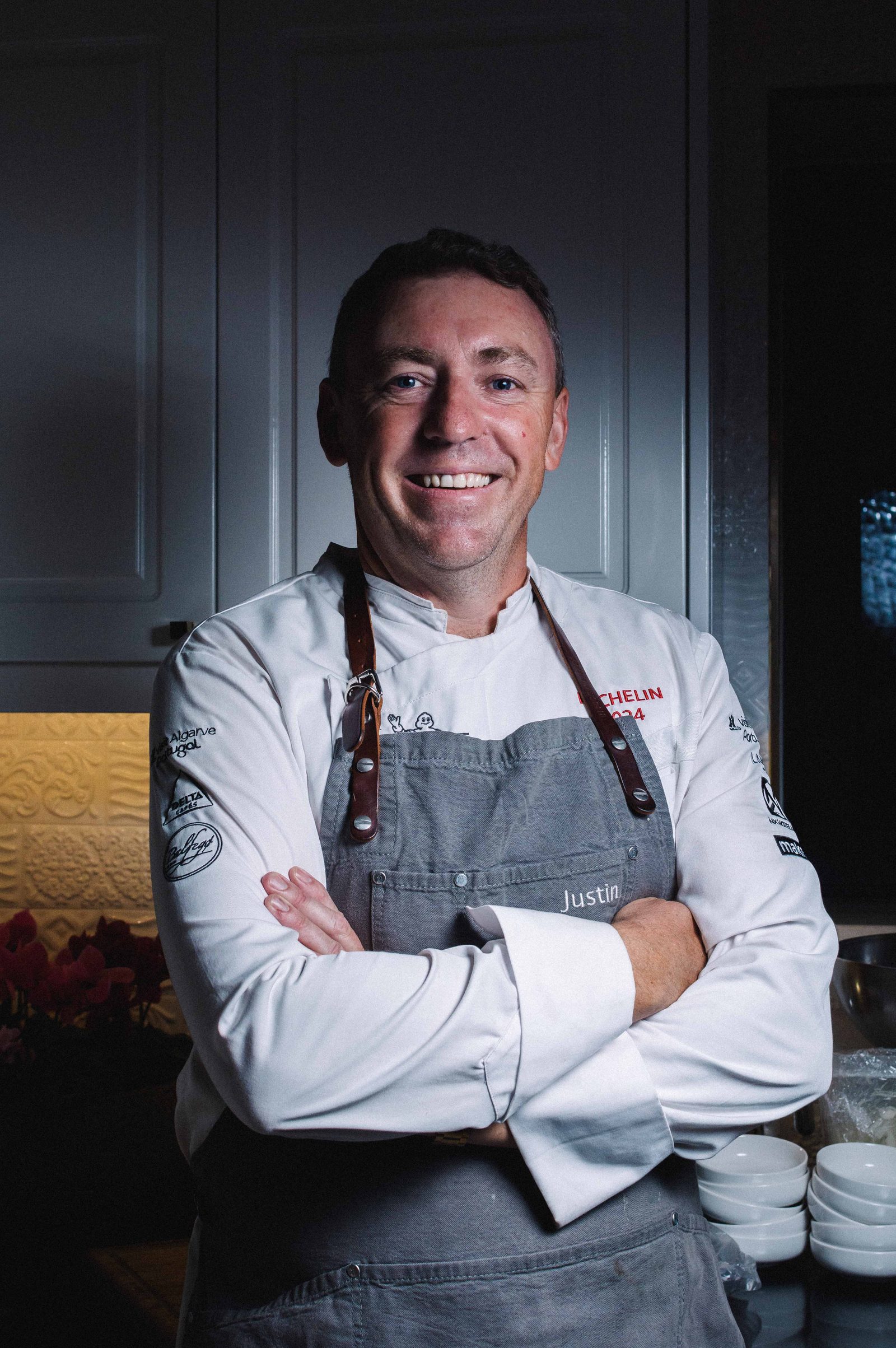 Chef Justin Jennings portrait with MICHELIN Guide recognition