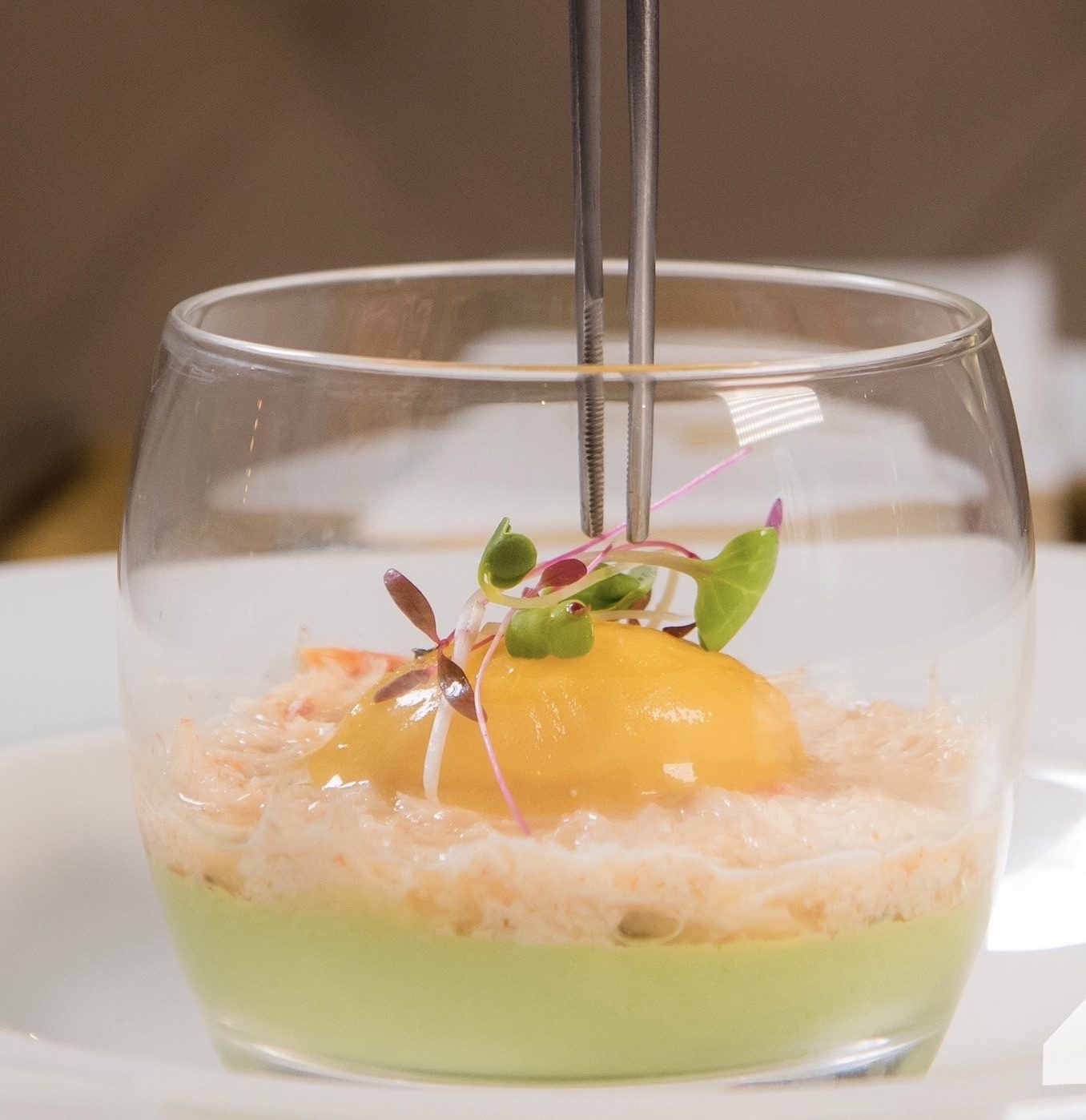 Private chef starter course - prawn verrine