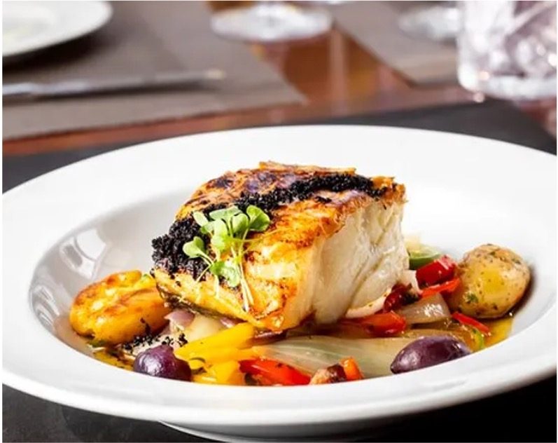 Mango panna cotta by private chef Justin Jennings