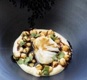 Salted Cod, Chickpea Puree