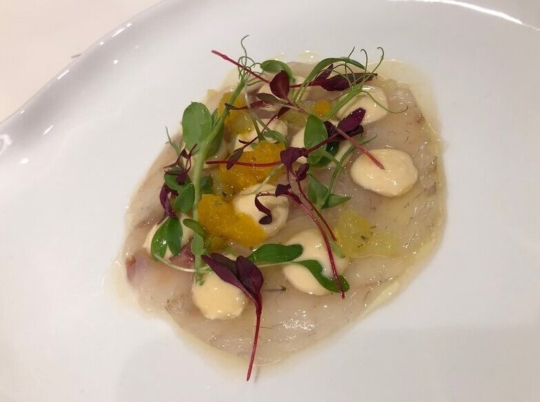 Smoked Sea Bass Carpaccio