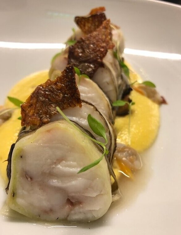 Poached Sea Bass