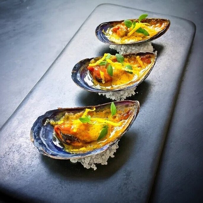 Baked Mussel Escabeche